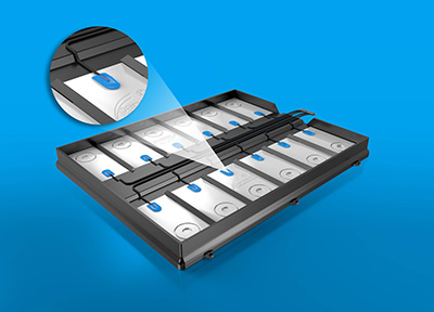 Adhesives are used to protect solder joints on battery packs
