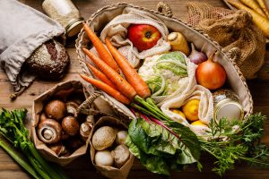 Healthy food clean eating selection fruit and vegetable Eco-frie