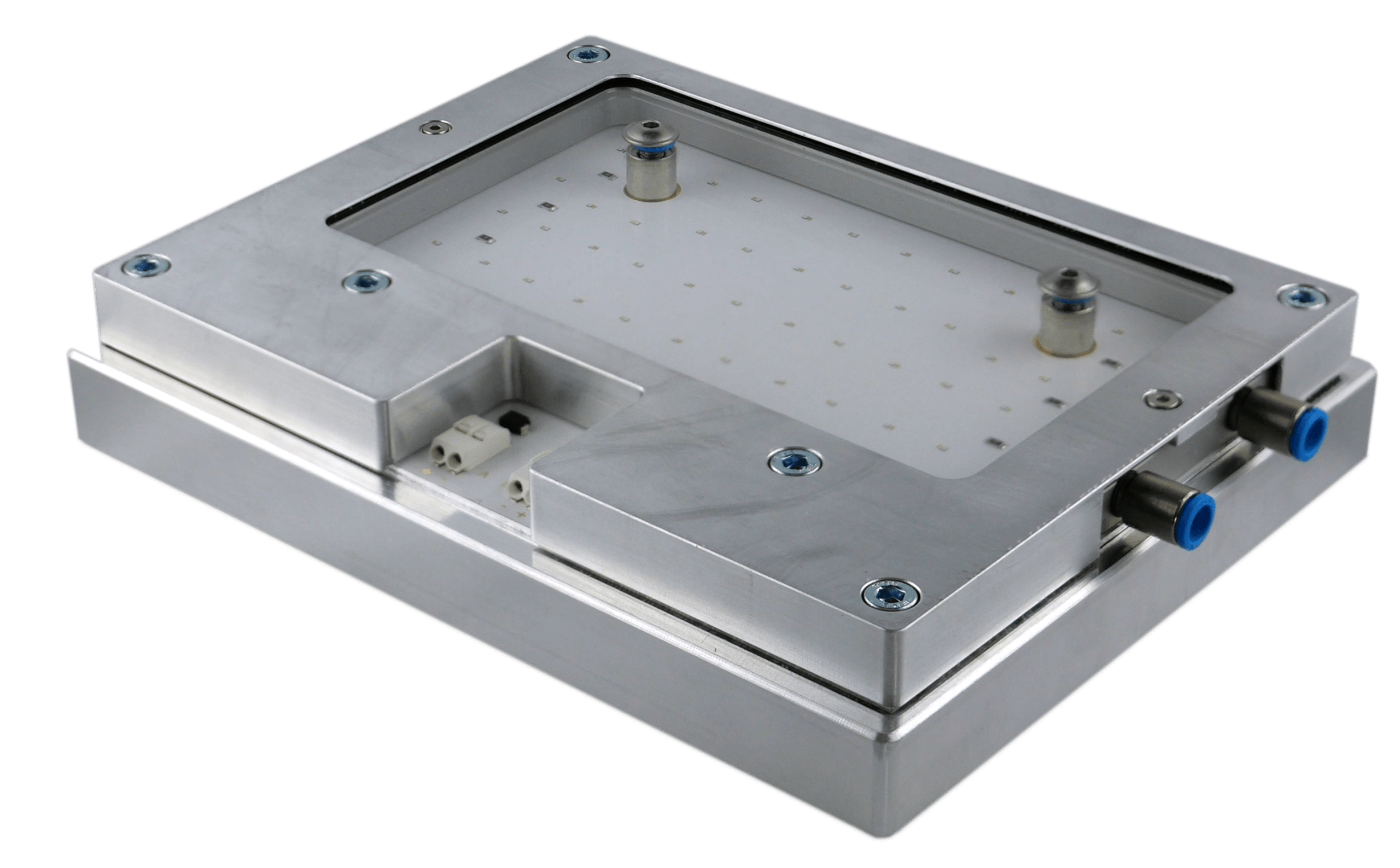 LED_panel_frei-scaled-1 Custom-designed LED panel with Hoenle controller, suitable for standard or controlled-atmosphere applications in pharmaceutical and chemical labs.