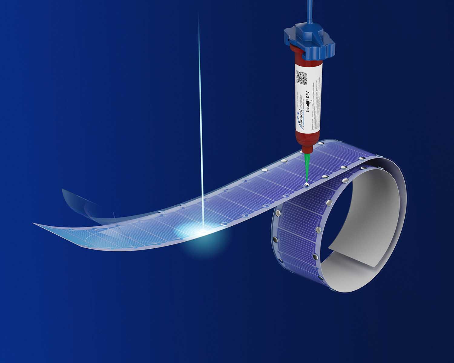 Flexible adhesives and UV curing equipment for OPV & photovoltaics
