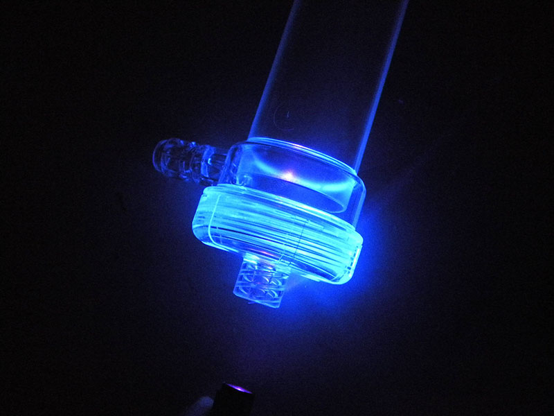 Fluorescing Adhesives