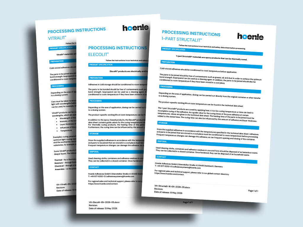 Adhesives | Processing Instructions